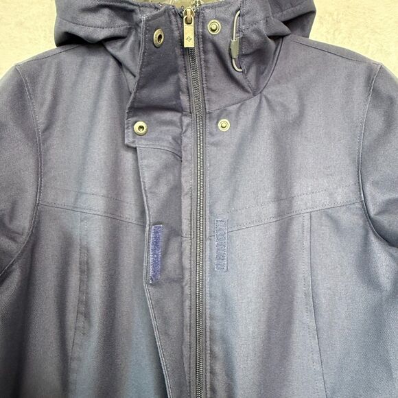 Columbia Here And There Trench Jacket Women's Small Omni Wick Rain Coat Blue - Picture 9 of 16